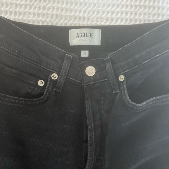 Agolde Riley High Rise Straight Crop - Picture 2 of 7